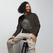 Hidefinition Data Mesh Skull – Unisex Organic Sweatshirt 💀 - Image 3